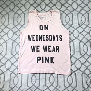 Mean Girls Paramount pink tank top size small